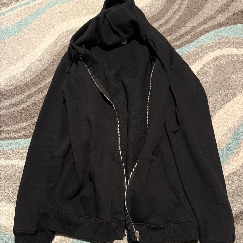 Black Zip-Up Hoodie Women’s M